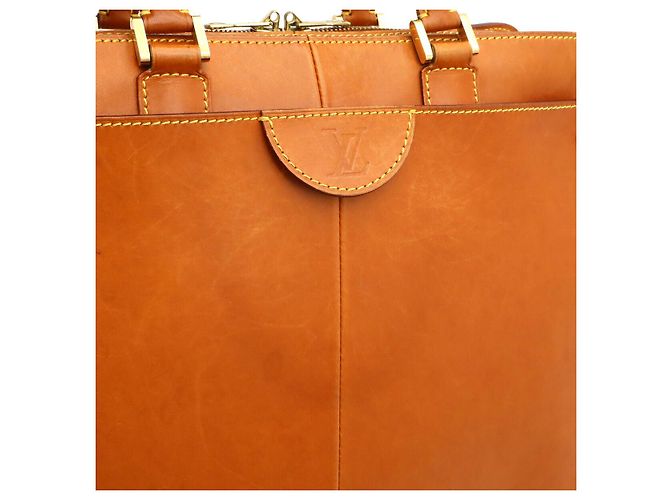 Valigetta in pelle Louis Vuitton Nomade Negev PM Marrone - vista 9