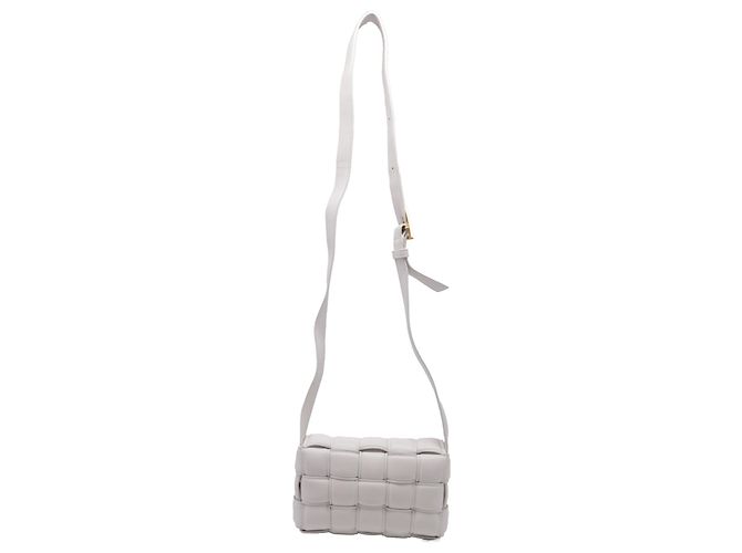 Borsa a tracolla Padded Cassette in pelle bianca Bottega Veneta Bianco - vista 4