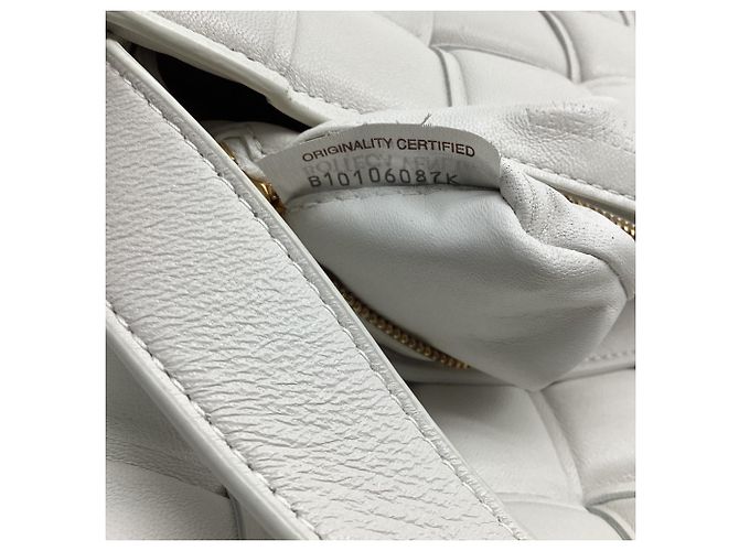 Borsa a tracolla Padded Cassette in pelle bianca Bottega Veneta Bianco - vista 6