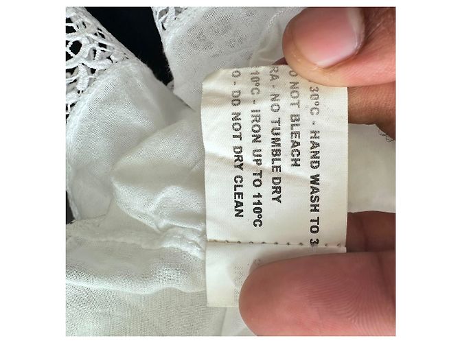 Autre Marque Minifalda de encaje Charo Ruiz en algodón blanco ecru Crudo - vista 7