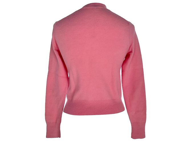Cardigan Acne Studios en laine rose - vue 3