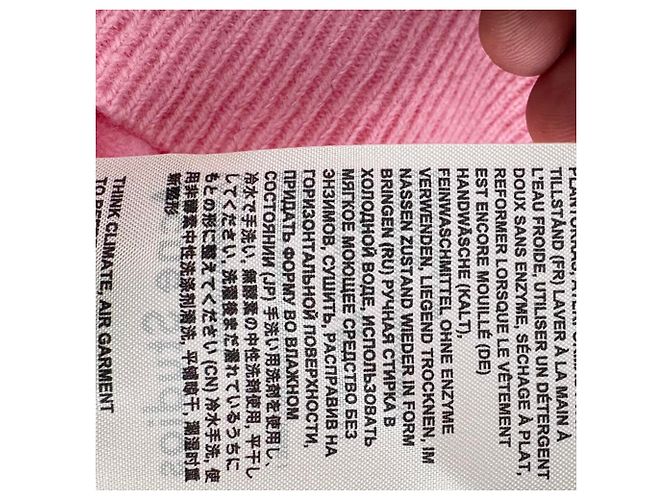 Cardigan Acne Studios en laine rose - vue 8