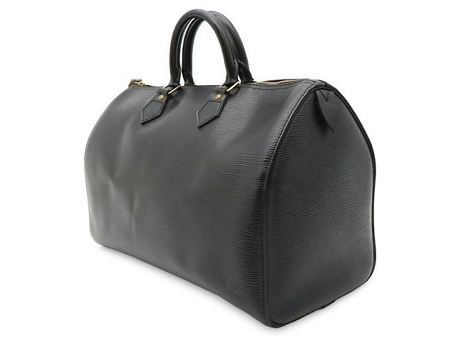 Speedy Borsa Boston Louis Vuitton Epi Nero - vista 2