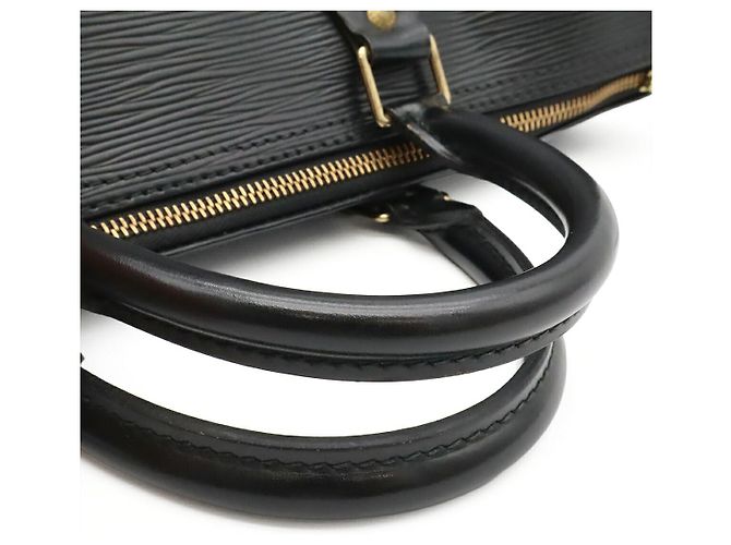 Speedy Borsa Boston Louis Vuitton Epi Nero - vista 4
