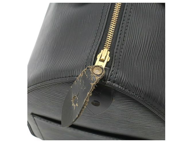 Speedy Borsa Boston Louis Vuitton Epi Nero - vista 5