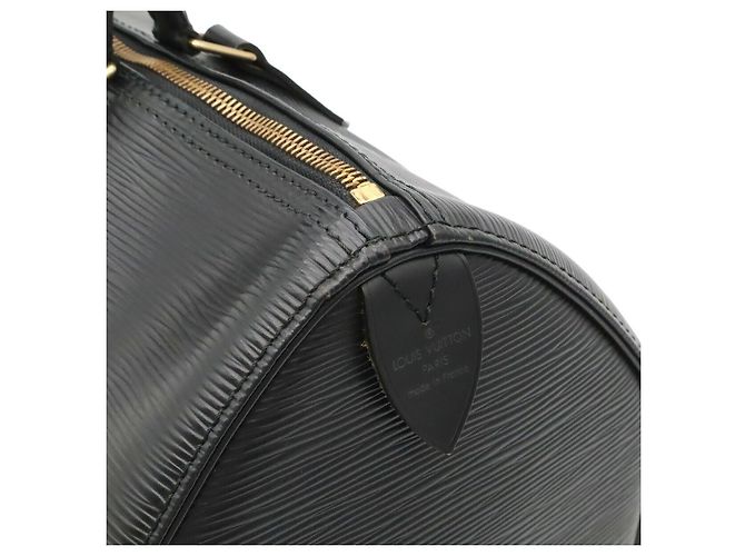 Speedy Borsa Boston Louis Vuitton Epi Nero - vista 9