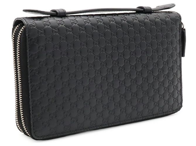 Gucci Microguccissima Leder Langgeldbörse Schwarz - Ansicht 2