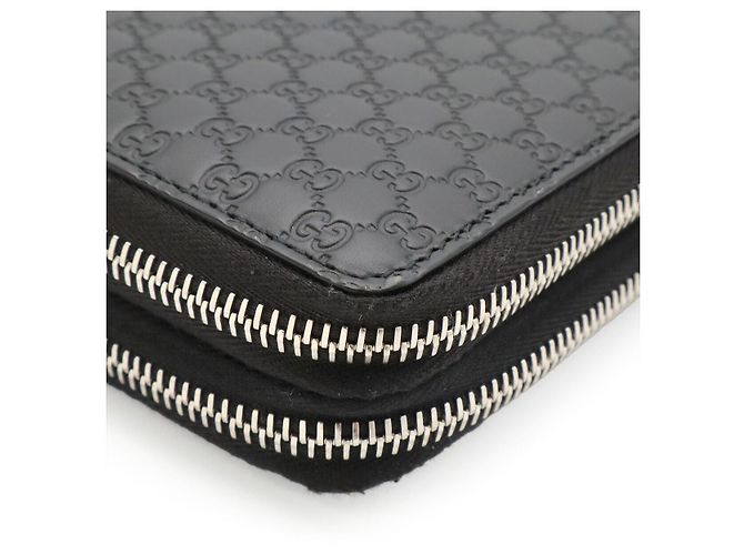 Gucci Microguccissima Leder Langgeldbörse Schwarz - Ansicht 3