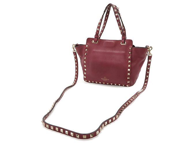 Borsa 2way in pelle Valentino Garavani Rosa - vista 2