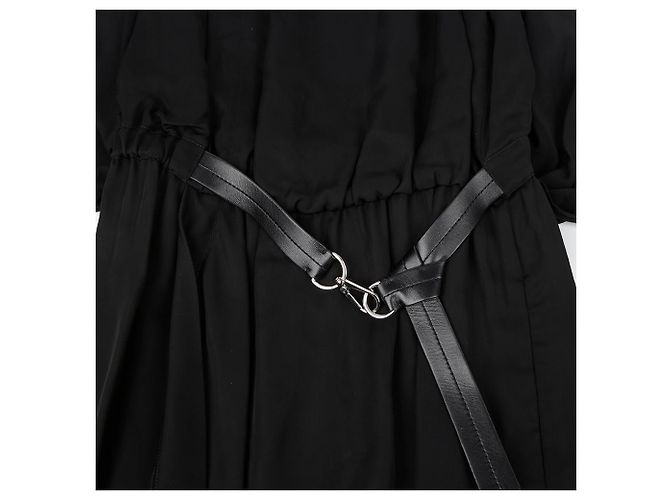 Louis Vuitton Vestido con cinturón sin mangas Talla Negro - vista 5
