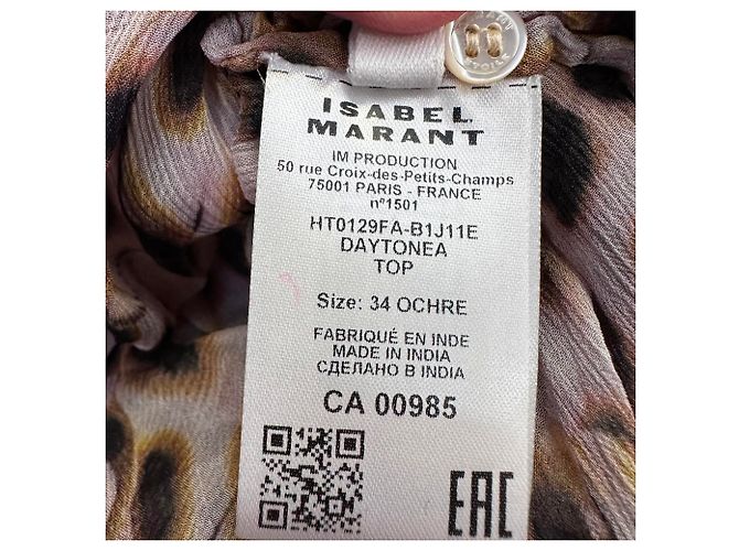 Blusa estampada Isabel Marant Etoile em viscose multicolorida Multicor - vista 6