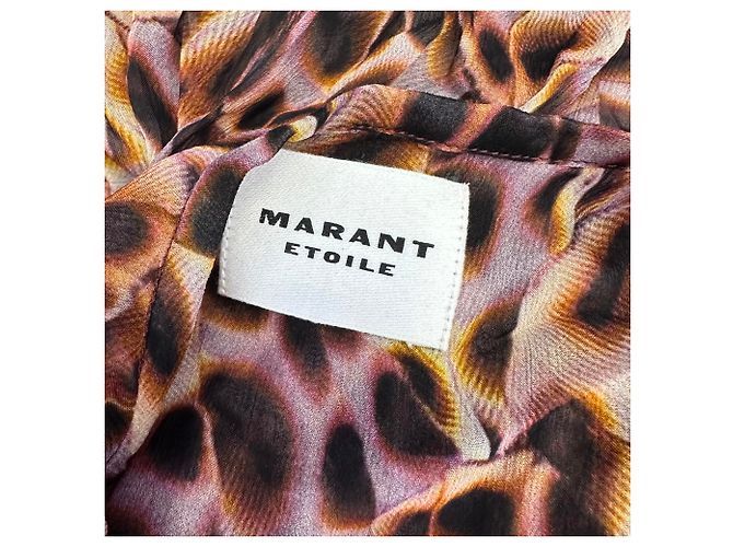 Blusa estampada Isabel Marant Etoile em viscose multicolorida Multicor - vista 9