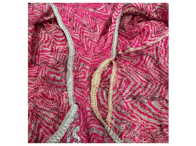 Monos sin mangas estampados Missoni en rayón rosa - vista 7