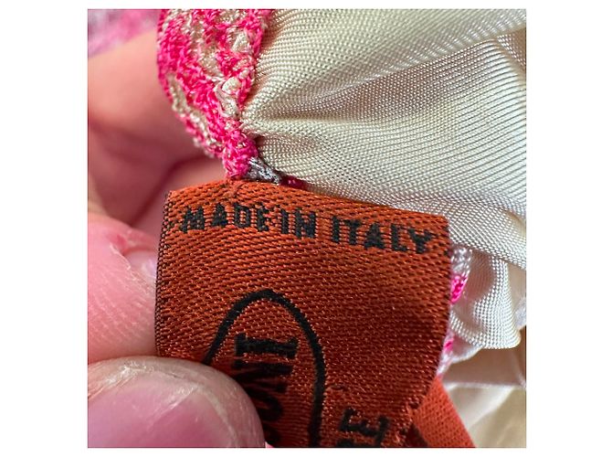 Monos sin mangas estampados Missoni en rayón rosa - vista 8