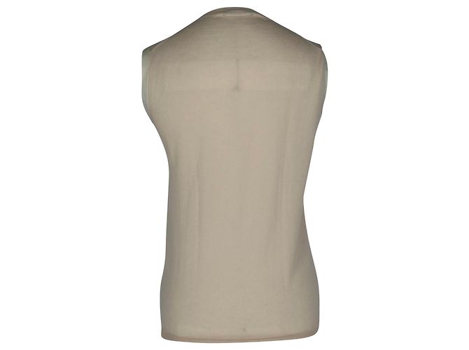 Lanvin Strick-Tanktop aus Cashmere in Creme - Ansicht 2