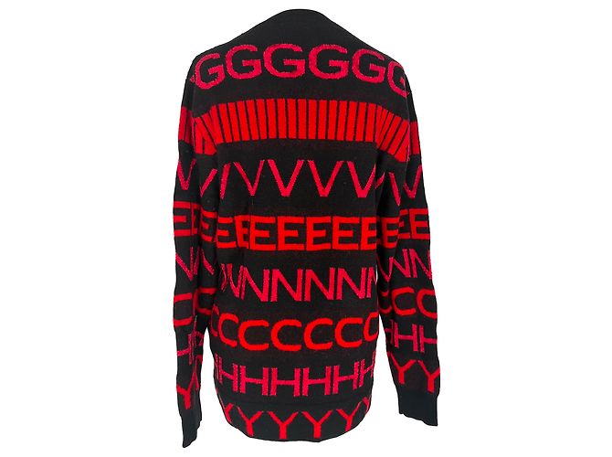 Givenchy Crewneck Sweater in Red Wool - view 2
