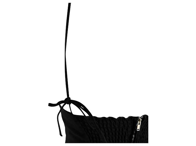 Abito midi senza maniche con scollo a V in lino nero Reformation - vista 7