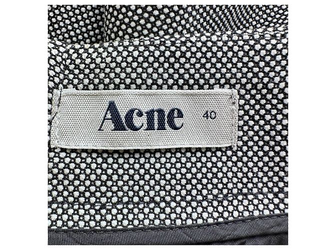Minifalda asimétrica de tweed Acne Studios en poliéster gris - vista 7