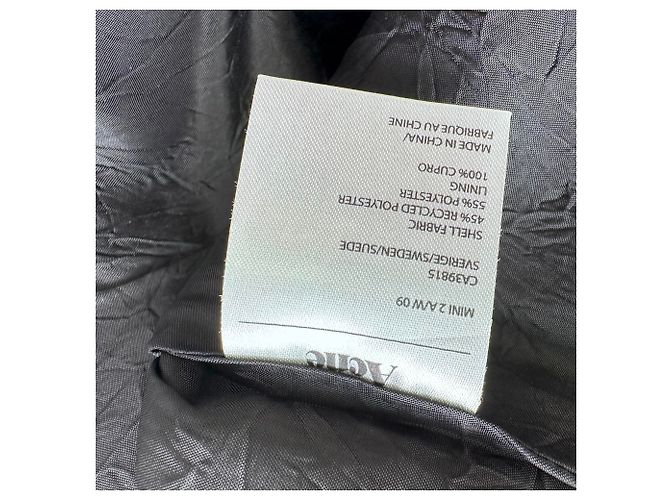 Minifalda asimétrica de tweed Acne Studios en poliéster gris - vista 8