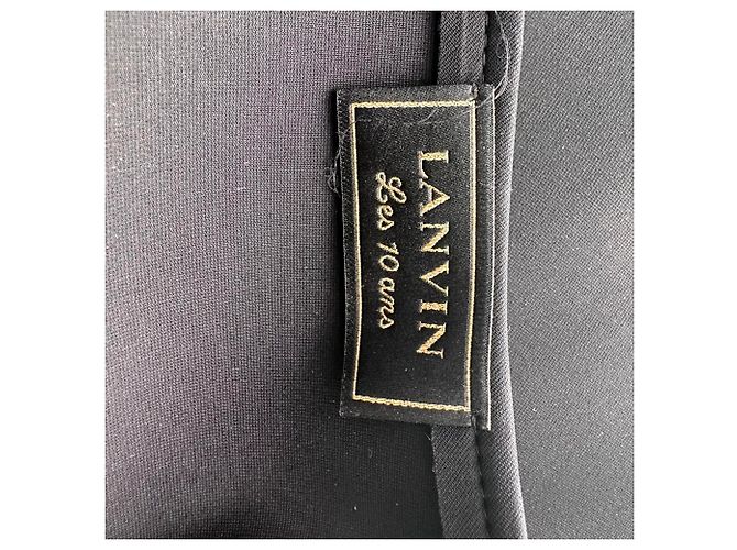 Lanvin Minirock mit Volantsaum aus schwarzer Polyamid - Ansicht 4