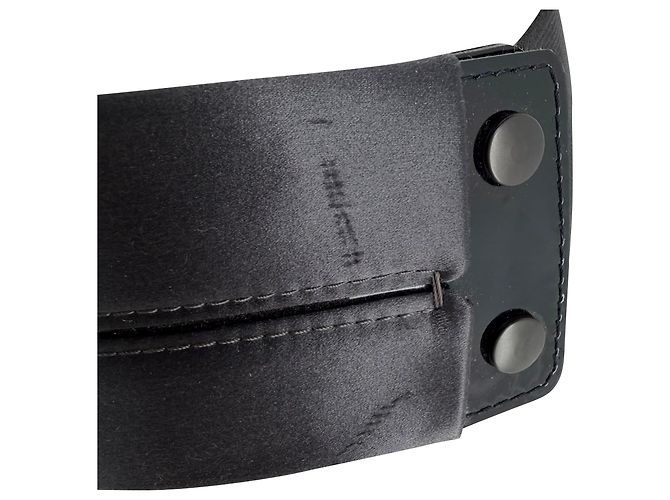 Lanvin Breitgürtel aus schwarzem Satin - Ansicht 4