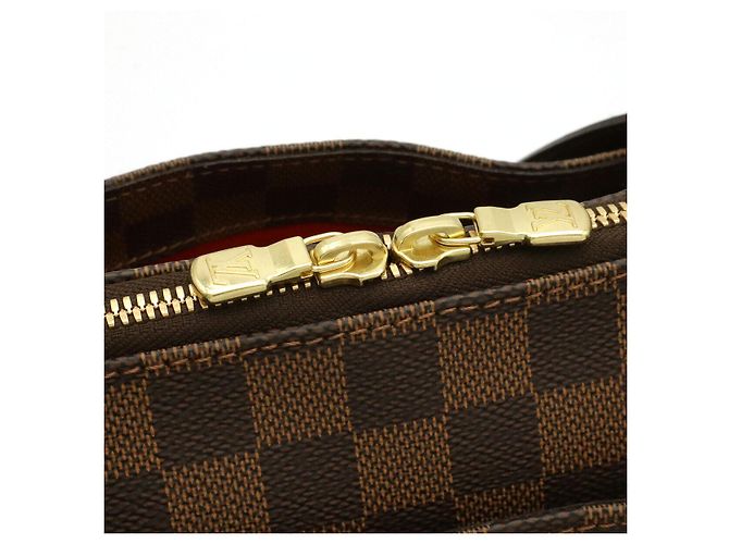 Borsa a Spalla Louis Vuitton Belem MM Damier Marrone - vista 6