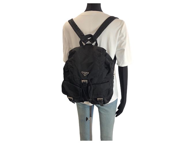Prada Tessuto Nylon Rucksack Schwarz - Ansicht 7