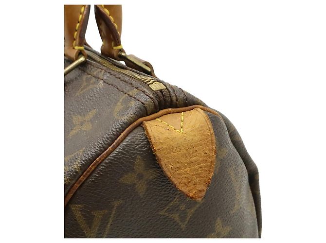 Speedy Borsa a mano Louis Vuitton Monogram Marrone - vista 9
