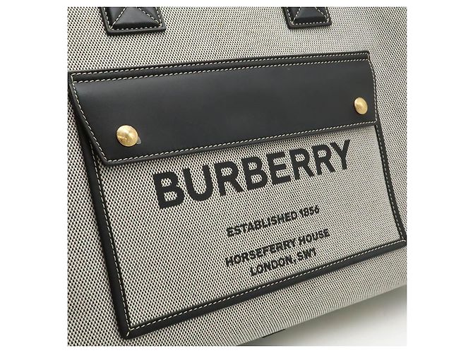 Borsa tote 2way Burberry Freya Nero - vista 9