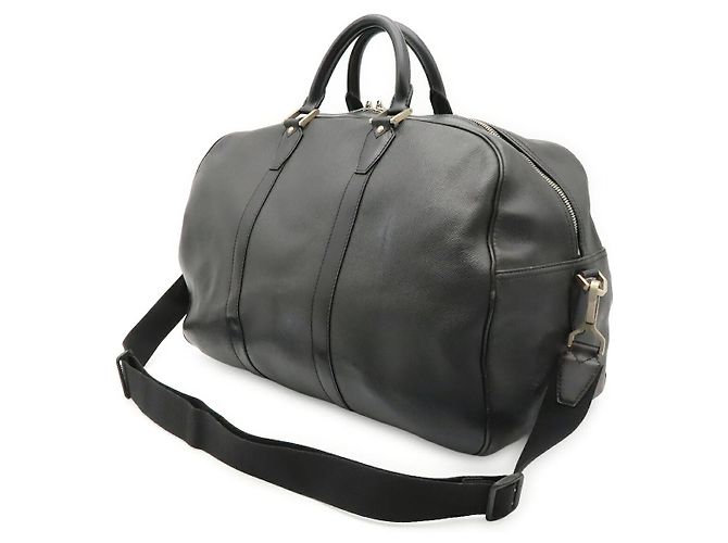 Borsa Boston Louis Vuitton Taiga Nero - vista 2