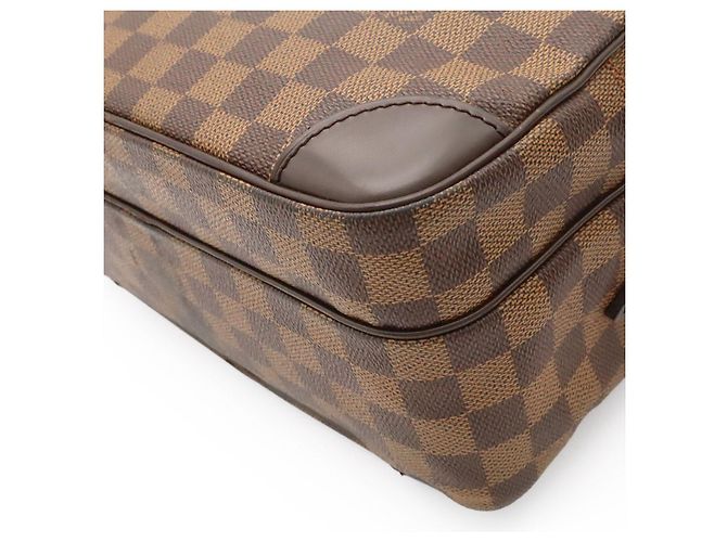 Borsa a tracolla Louis Vuitton Nile Damier Marrone - vista 3