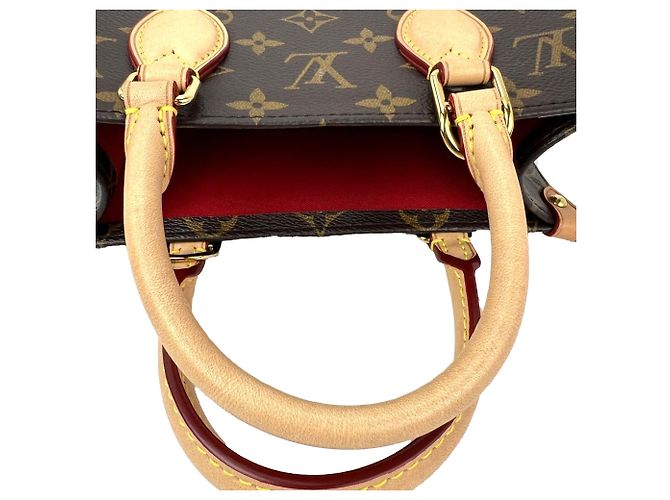 Louis Vuitton Sac Plat BB Monogram Tote Bag Castaño - vista 10