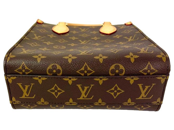Louis Vuitton Sac Plat BB Monogram Tote Bag Castaño - vista 3