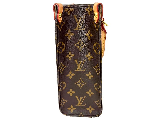 Louis Vuitton Sac Plat BB Monogram Tote Bag Castaño - vista 4