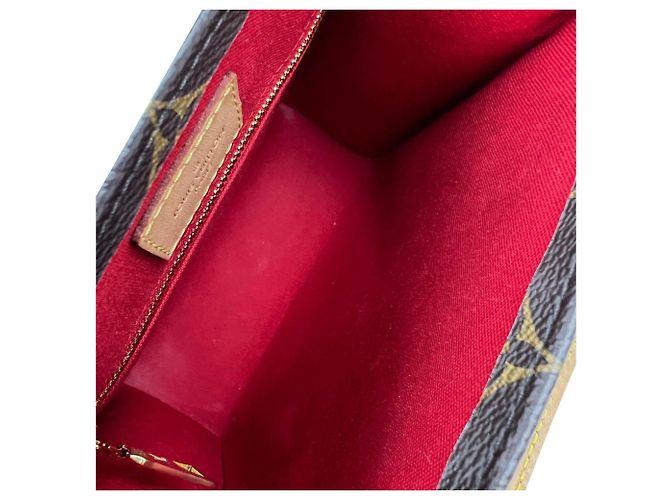 Louis Vuitton Sac Plat BB Monogram Tote Bag Castaño - vista 7