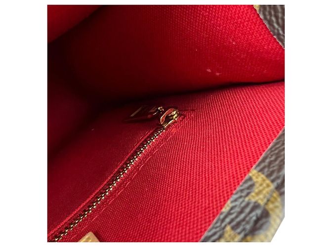 Louis Vuitton Sac Plat BB Monogram Tote Bag Castaño - vista 8