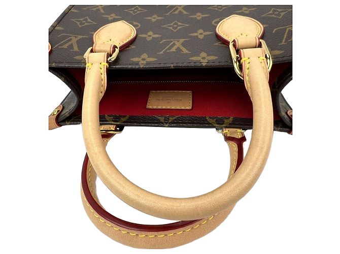 Louis Vuitton Sac Plat BB Monogram Tote Bag Castaño - vista 9