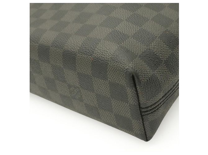 Louis Vuitton Damier Graphite Schultertasche Schwarz - Ansicht 3