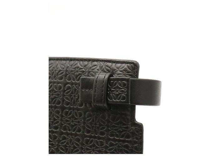 Clutch in pelle Loewe Repeat Anagram Nero - vista 4