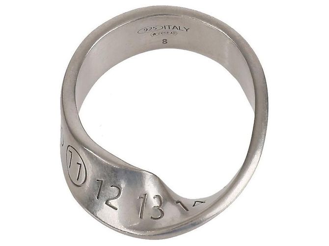 Maison Martin Margiela Anel Twist Number Prata - vista 5