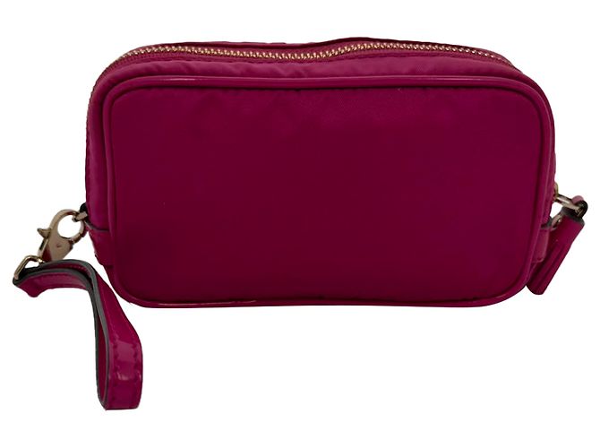 Borsa Zipped Camera Pouch in nylon rosa di Anya Hindmarch - vista 2