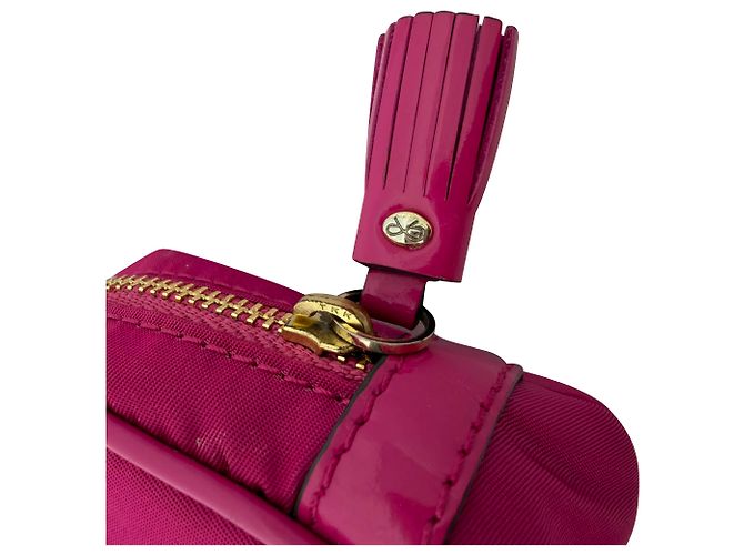 Borsa Zipped Camera Pouch in nylon rosa di Anya Hindmarch - vista 4