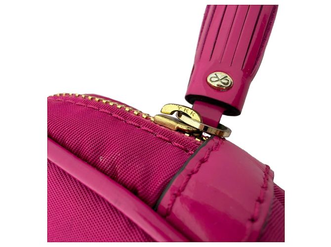 Borsa Zipped Camera Pouch in nylon rosa di Anya Hindmarch - vista 5