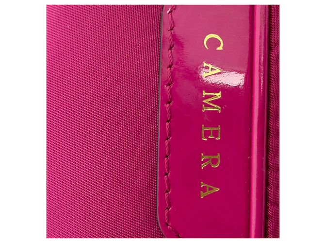 Borsa Zipped Camera Pouch in nylon rosa di Anya Hindmarch - vista 7