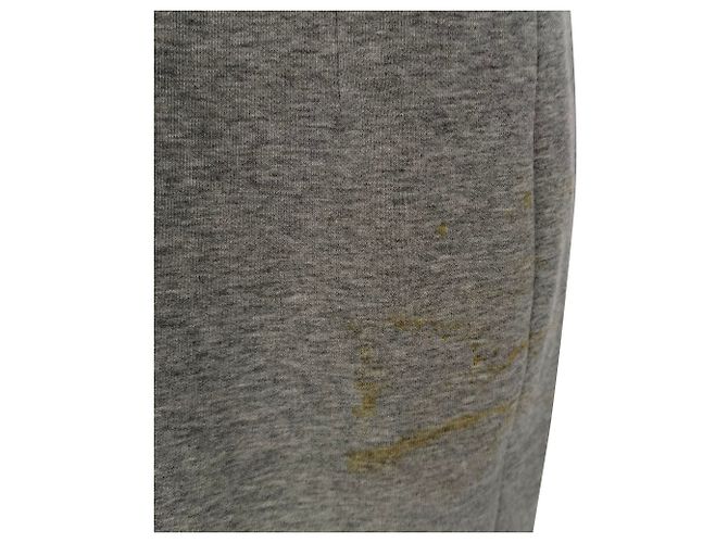 Vestido mini bustier Yves Saint Laurent en algodón gris - vista 10