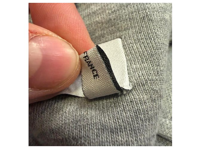 Vestido mini bustier Yves Saint Laurent en algodón gris - vista 7