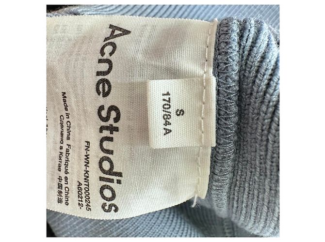 Pull en maille Acne Studios en bleu Polyester - vue 5
