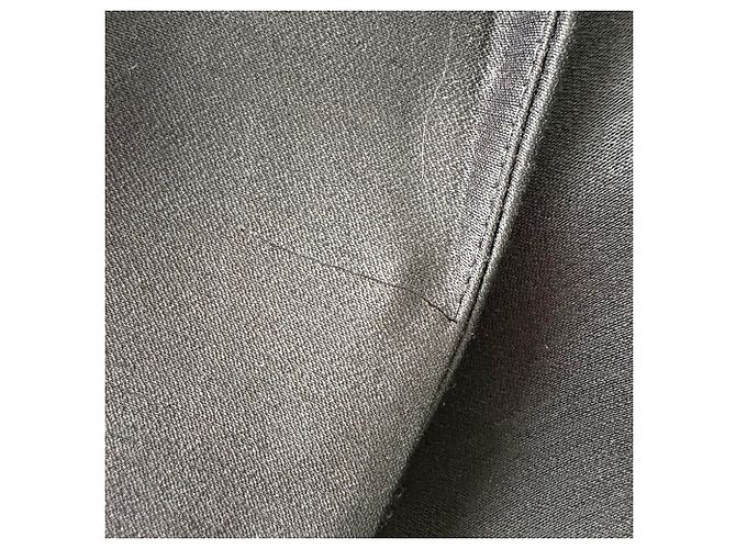 Blazer de noche con cinturón en algodón negro Totême - vista 4