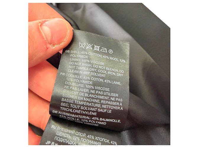 Blazer de noche con cinturón en algodón negro Totême - vista 6