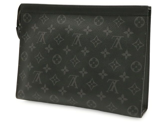 Pochette Voyage MM Monogram Eclipse Louis Vuitton Clutch Nero - vista 2